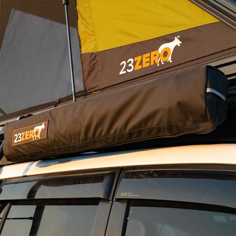 23Zero Kestrel Vehicle Shower Tent closed view