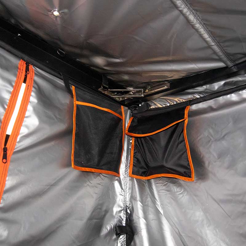 23Zero Kestrel Vehicle Shower Tent Interior Corner View