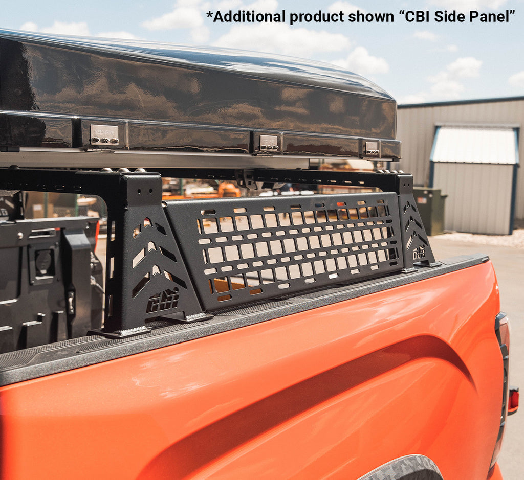 Image showing the CBI Offroad GMC Sierra 2500 Bed Bars with the CBI side panel