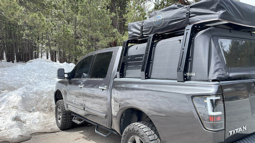 nissan titan tent Datin Fab Canvas Cage Bed Rack For Nissan Titan 2004-Current Yes. Mounts to factory rail system