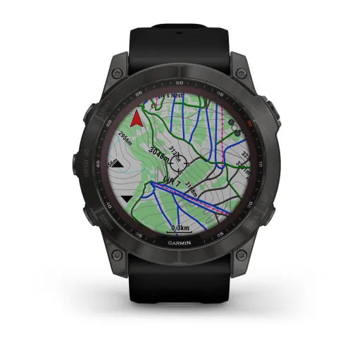 Garmin Fenix7X Sapphire Solar Edition Smart Watch with Ski View Maps