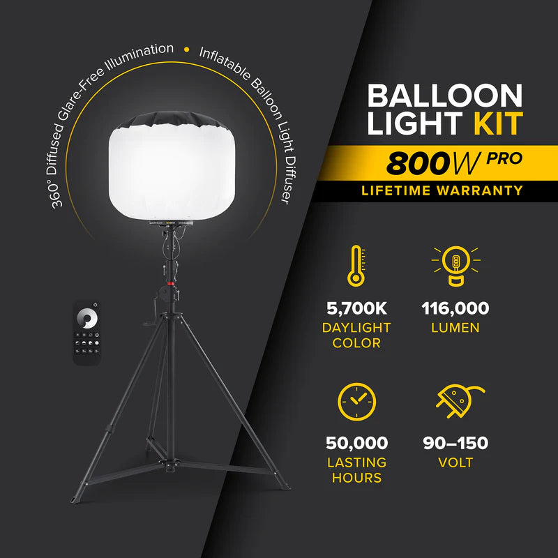 SeeDevil 800 Watt Balloon Light Kit  features a limited lifetime warranty