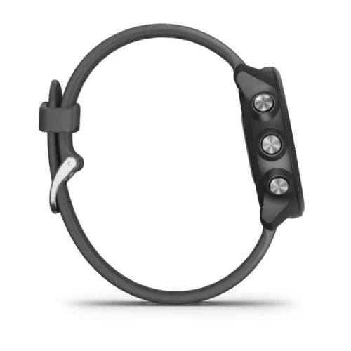 Slate Gray Garmin Forerunner 245 Smart Watch Side View
