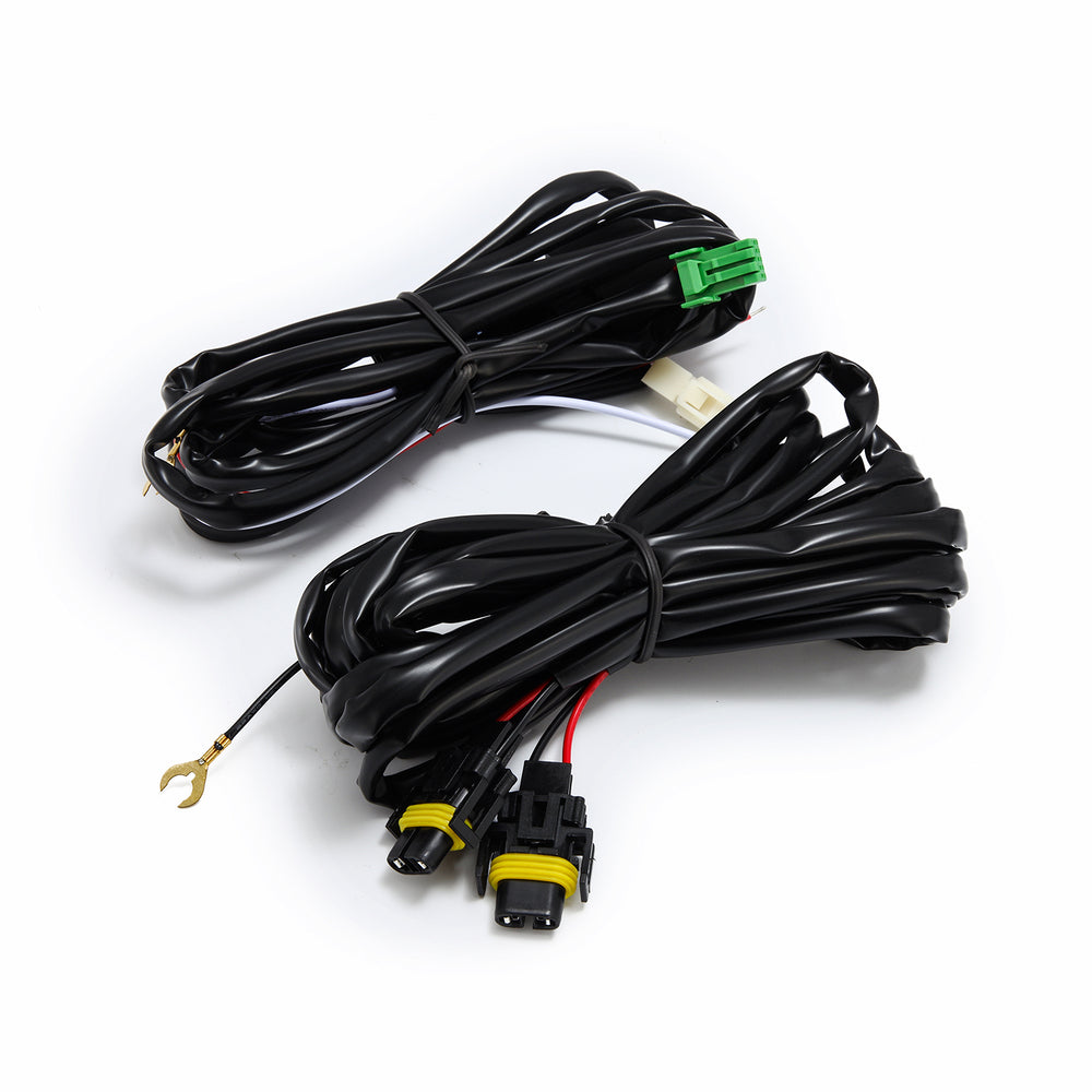 Universal DoubleTap Dual Color LED Projector Fog Lights Cables And Connectors