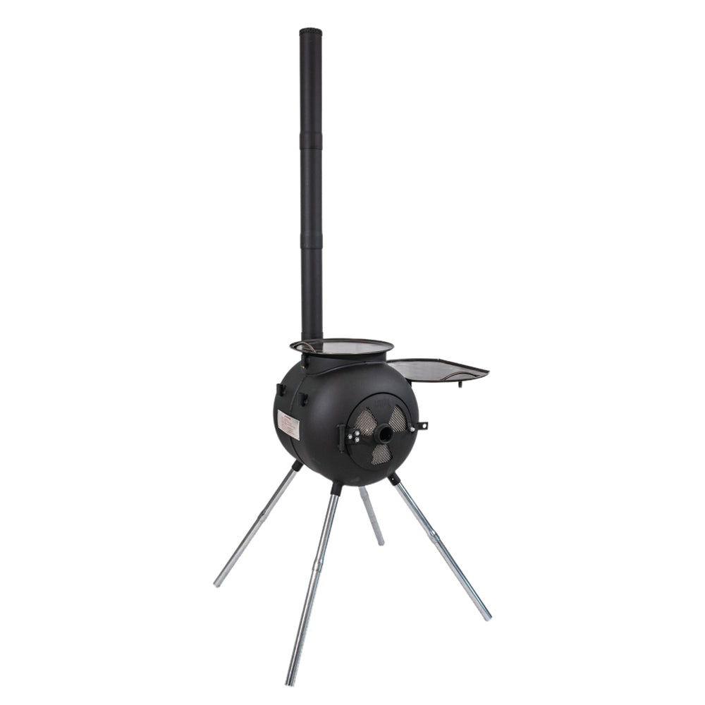 Kakadu Ozpig Portable Wood Stove Front Side With Its Doors Closed