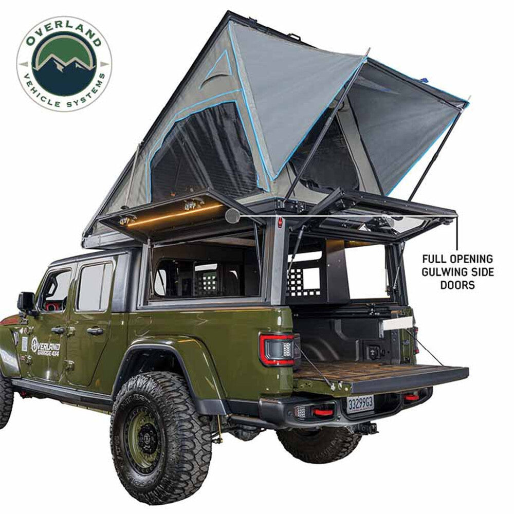 OVS MagPak Camper Shell/Roof Top Tent Combo With Opened Gulwing Doors