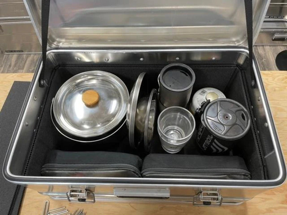 Alu-Box RuumX Case Divider System With Items Inside The Box
