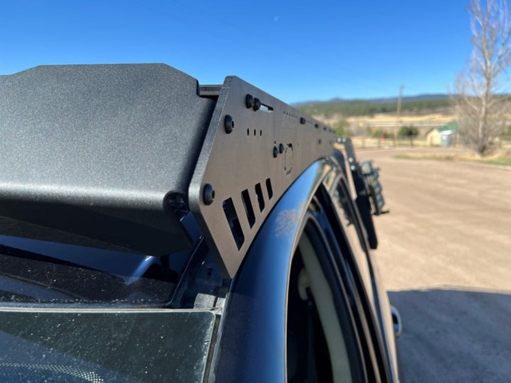 Close Up View Of The upTOP Overland Bravo 5th Gen RAM 1500 Crew Cab Roof Rack