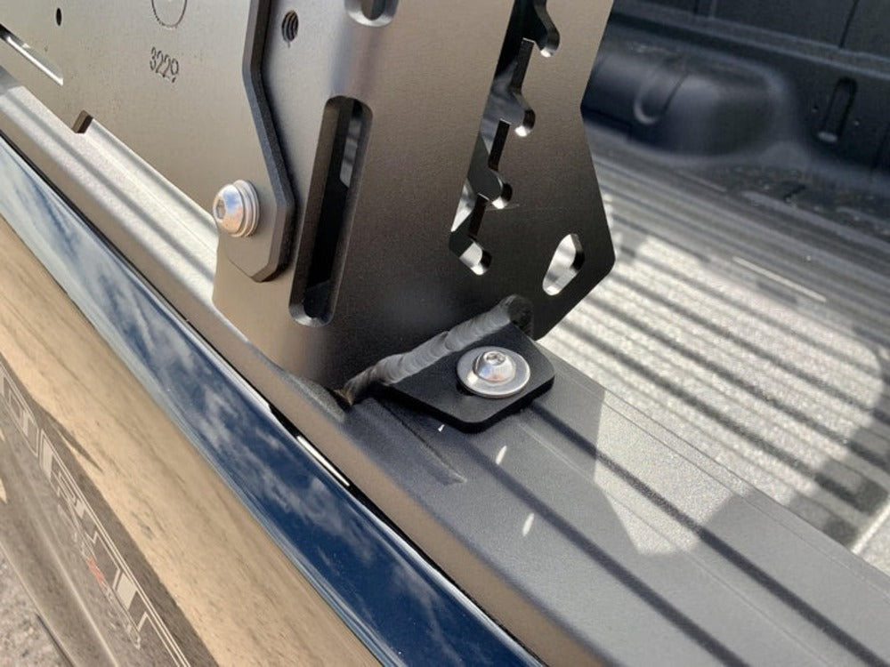 Close Up View Of The upTOP Overland TRUSS Ford Ranger Bed Rack Leg