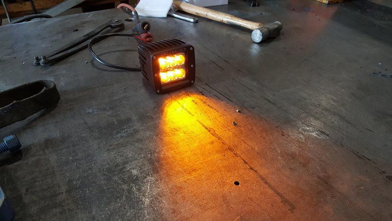 Cali Raised LED 18W Amber LED Pod