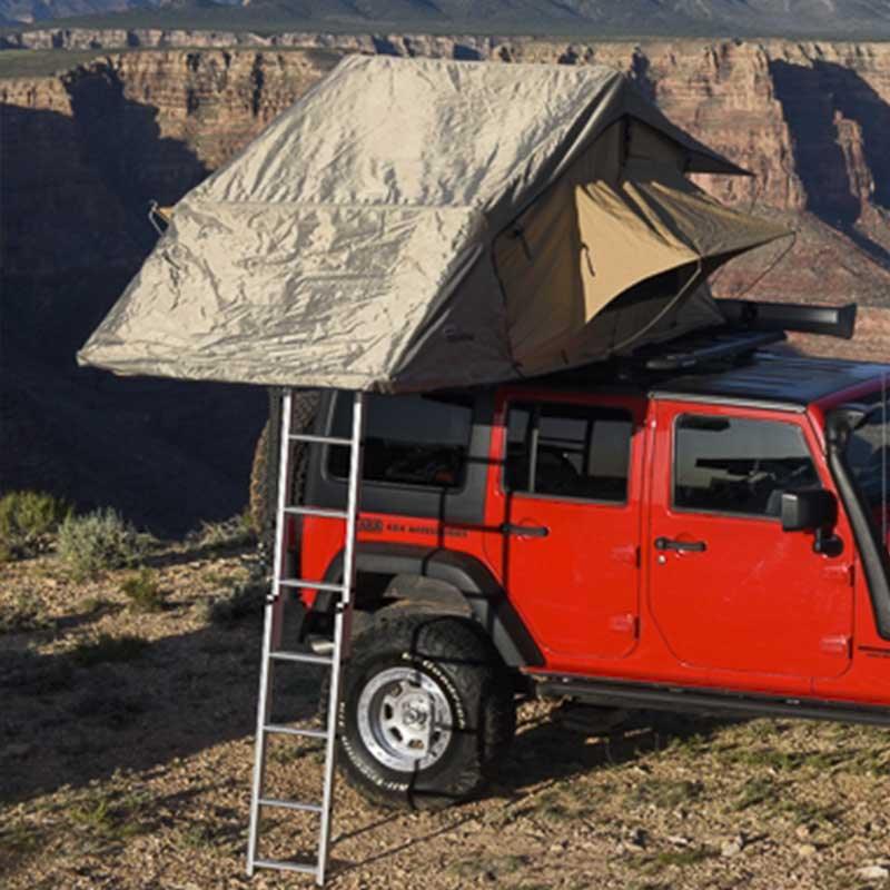 ARB Series III Simpson Roof Top Tent On Top Of Jeep Wrangler