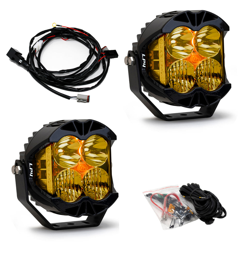 LP4 Pro Led Pair lights in color amber by Baja Designs