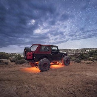 Baja Designs Amber LED Rock Light Under Vehicle