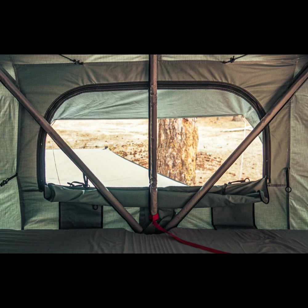 Picture showing the interior of the Body Armor 4x4 3-Person Roof Top Tent
