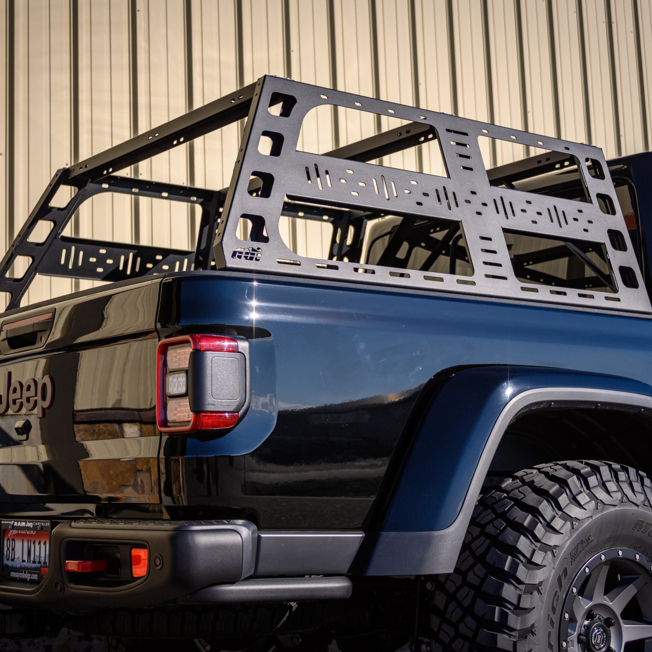 jeep gladiator tent rack CBI Off Road Cab Height Bed Rack For Jeep Gladiator (JT) Bare Metal