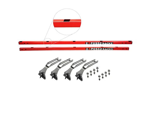 Exposed Racks 9755 Red No Drill Roof Rack For Hard Top Jeep JL/JT/JLU Parts
