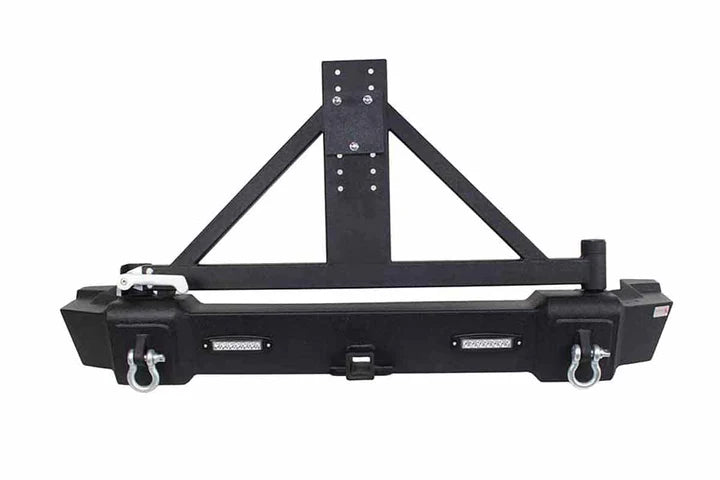 Fishbone Rear Bumper with Tire Carrier for Jeep Wrangler JK – Off Road Tents