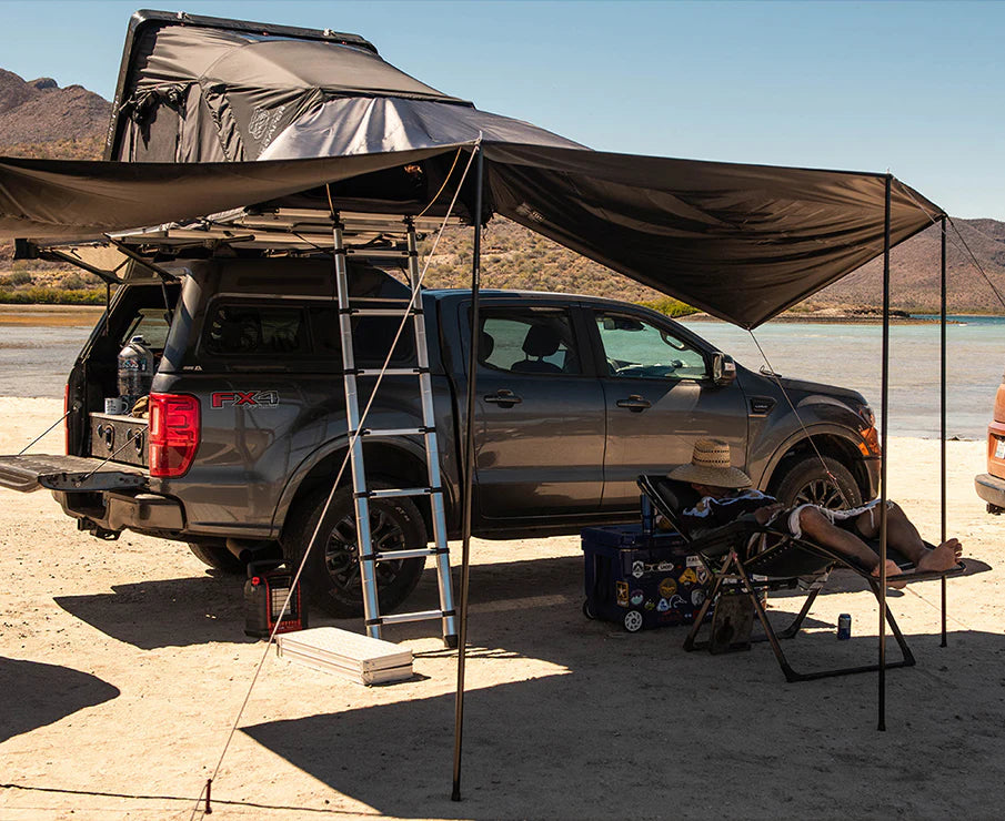 iKamper Awning 3.0 Deployed With A Camper Underneath It