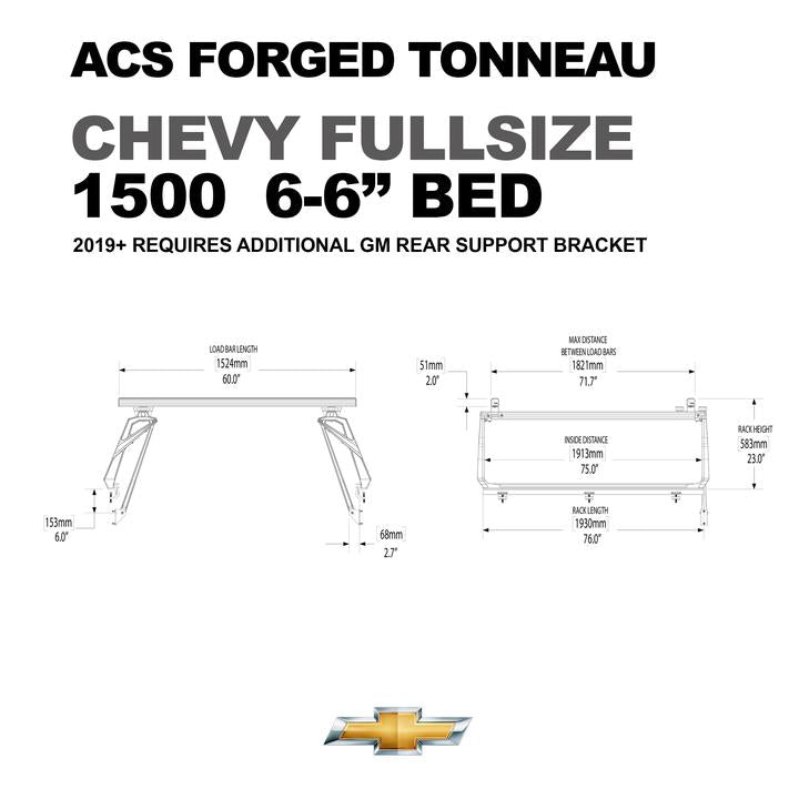 ACS Forged Tonneau For Chevy Fullsize 1500 6-6"