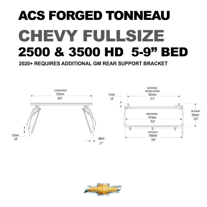 ACS Forged Tonneau For Chevy Fullsize 2500 & 3500 5-9"