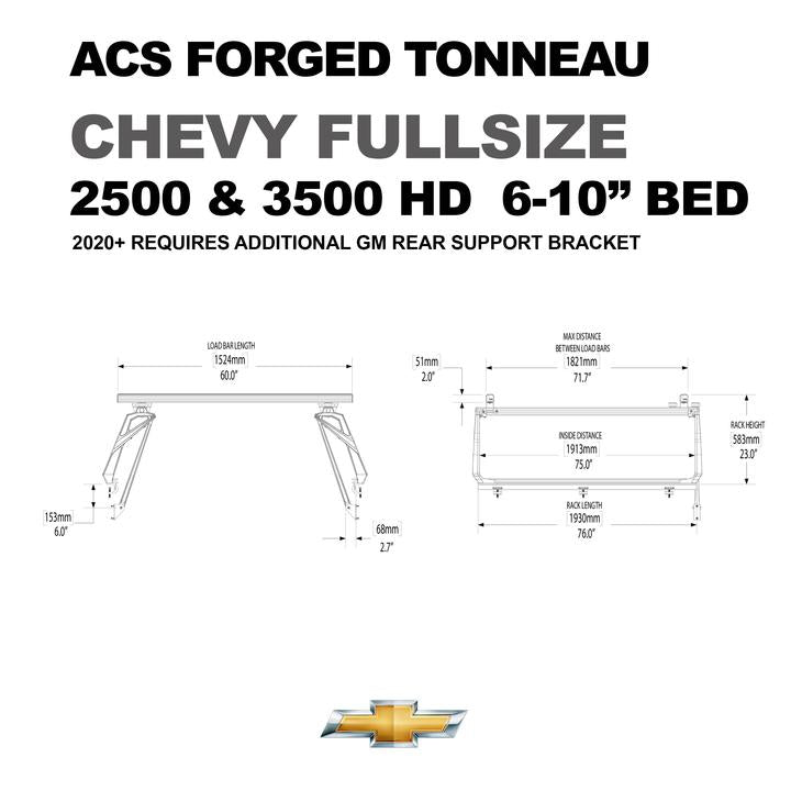 ACS Forged Tonneau For Chevy Fullsize 2500 & 3500