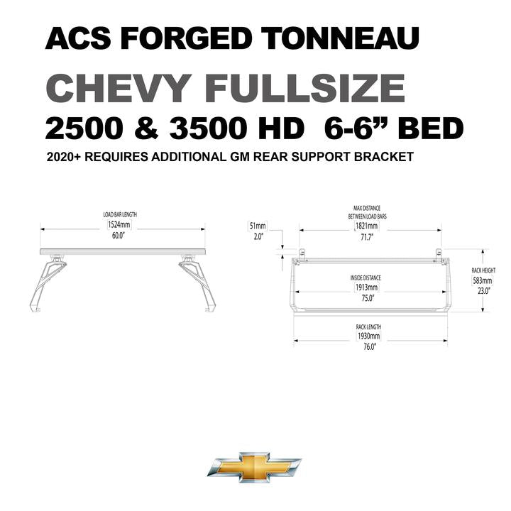 ACS Forged Tonneau Rack Only For Chevy Fullsize 6-6"