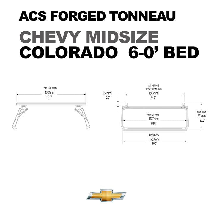 ACS Forged Tonneau Rack Only For Chevy Midsize