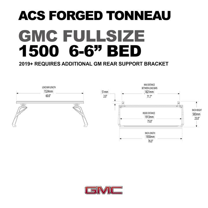 Leitner Designs ACS Forged Tonneau Rack Only For GMC 1500
