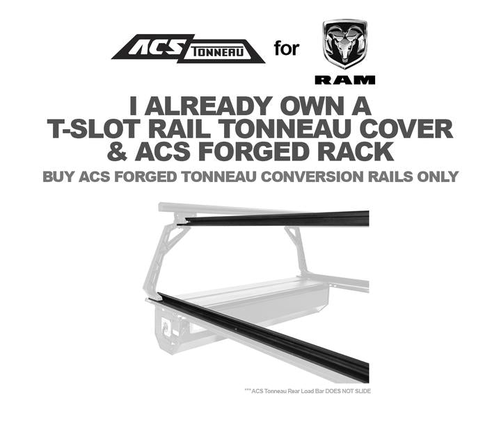 Leitner Designs ACS Forged Tonneau Rails Only For RAM