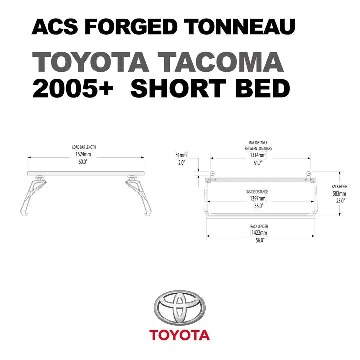 Active Cargo System For Toyota Rails For Toyota Tacoma Short Bed