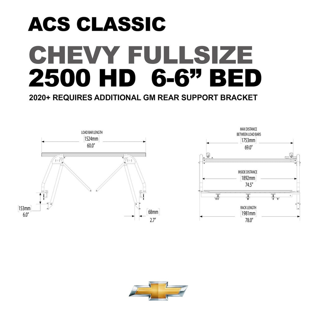 Leitner Active Cargo System ACS Classic For Chevy 2500 HD 6'6" Bed