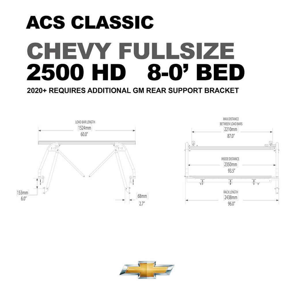 Leitner Active Cargo System ACS Classic For Chevy 2500 HD 8'0" Bed