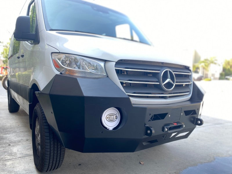 Mercedes Sprinter Front Bumper No Brush Guard by Aluminess