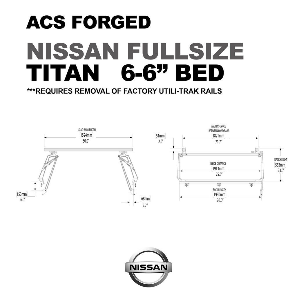 Leitner Designs FORGED Active Cargo System For Nissan titan 6-6" bed