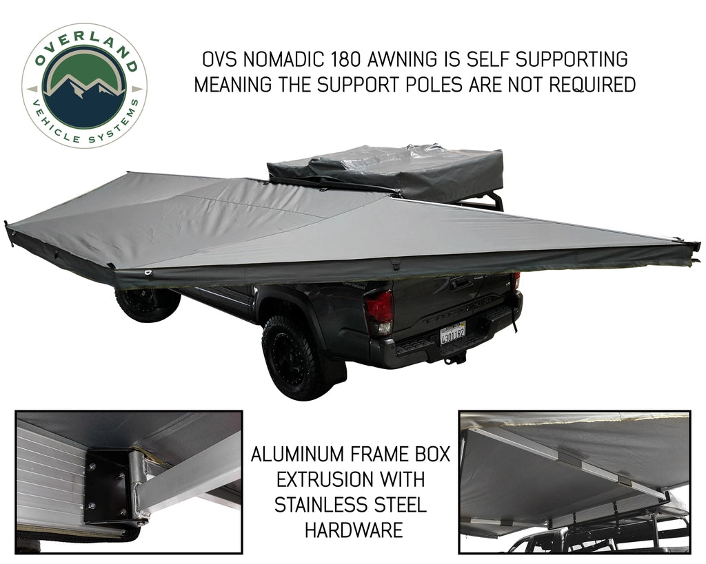 Overland Vehicle Systems Nomadic 180 Awning Self-Supporting Awning