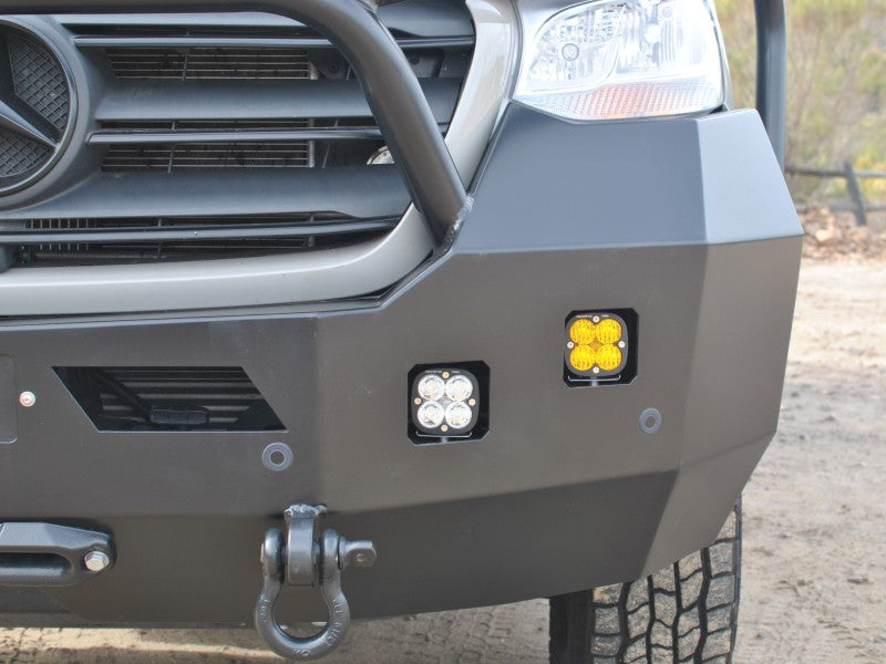 Aluminess Front Winch Bumper with LED Cutout for Mercedes Sprinter