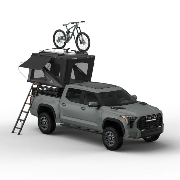 alpine tent Tuff Stuff Overland TS-1-1900BLK Alpine Sixtyone Aluminum Shell Roof Top Tent