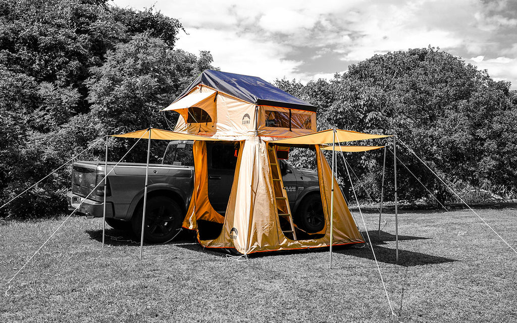 Wanaka Roof Top Tent With XL Annex By Guana Equipment  Hero View