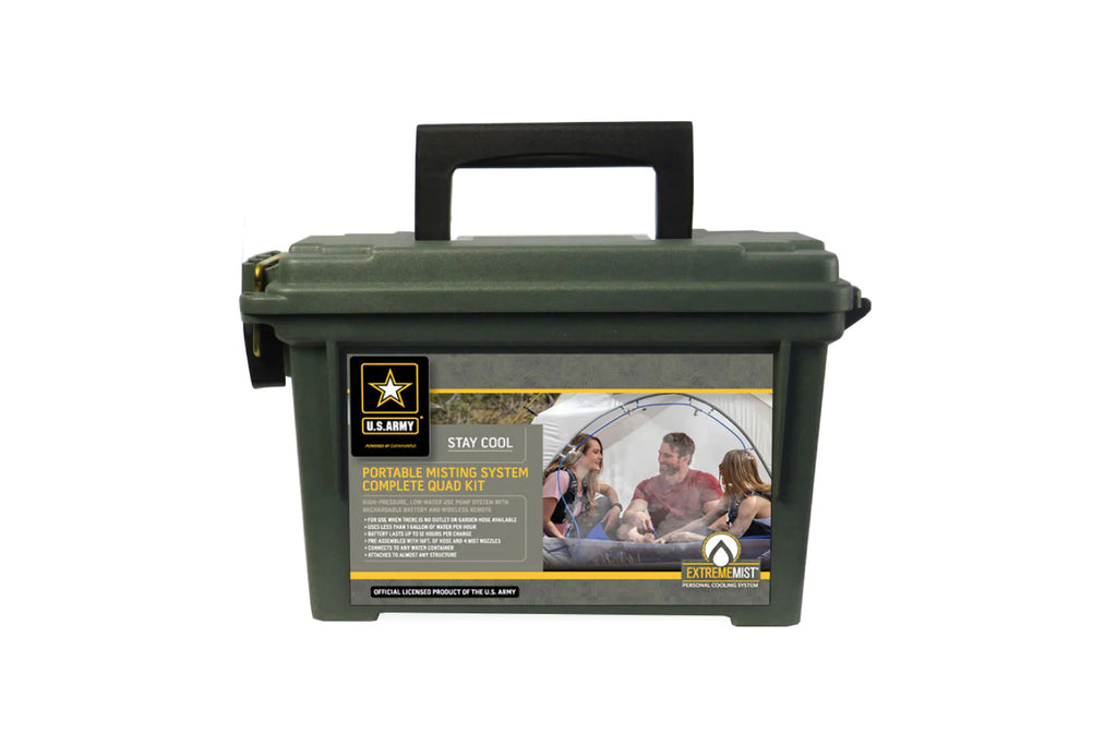 ExtremeMist Portable Misting System Quad Kit With Storage Box