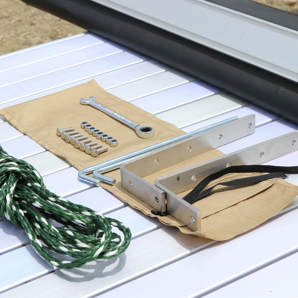 mounting hardware for 6.5' x 8' Rooftop Side Awning - by Tuff Stuff