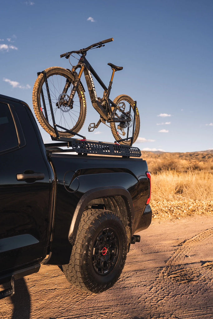 Bike Mounted On BillieBars Bed Bars For Toyota Tundra