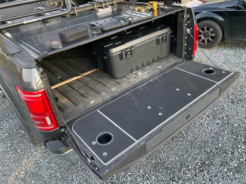 BillieBars F150/Raptor Tailgate Cover Installed Onto The Truck Tailgate