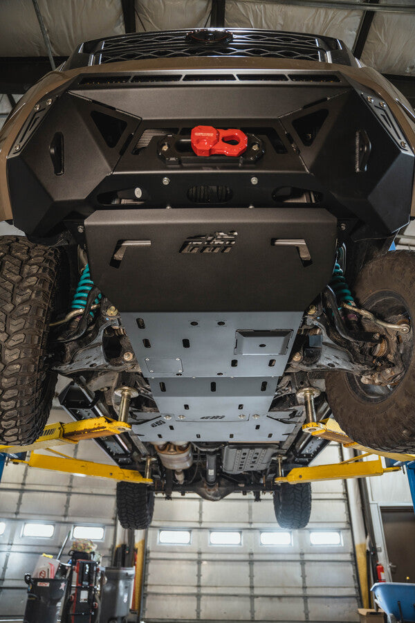 Full Overland Skid Plate For Nissan Frontier by CBI Installed on a Vehicle
