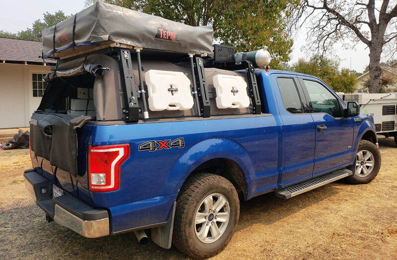 Datin Fab Bed Rack Mounted On A Ford F150