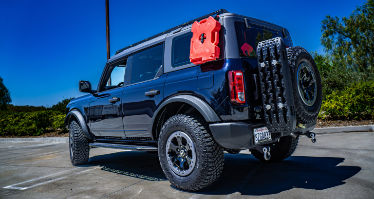 Ford Bronco 4-Door With Short Roof Rack by BadAss tents Mounted 