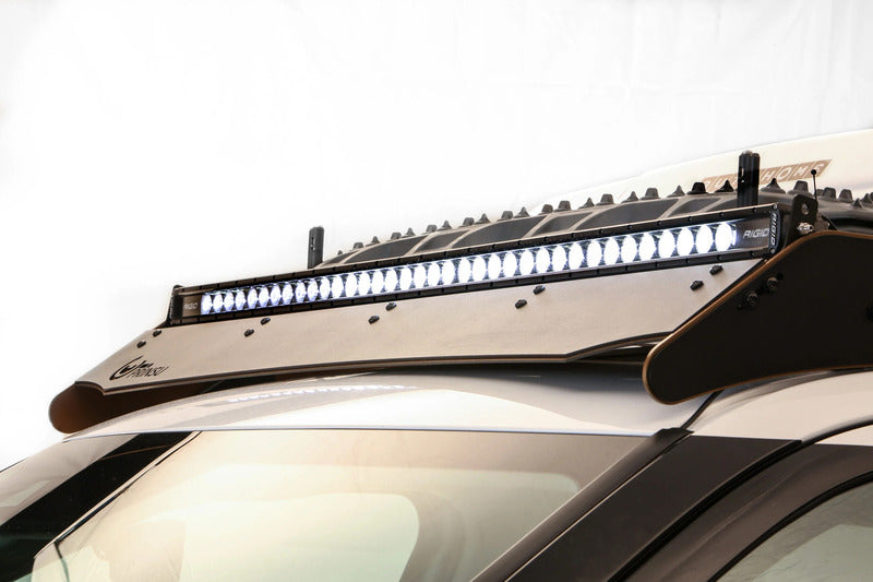 Prinsu Toyota Sequoia Roof Rack With A Light Bar Installed