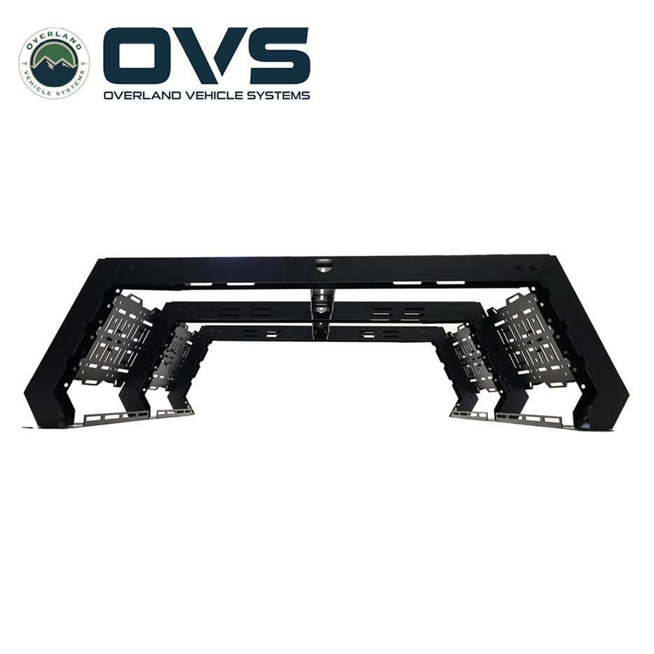 Ruff Rax 2023-2026 Chevy Colorado GMC Canyon bed rack rear view showing full-width crossbar span