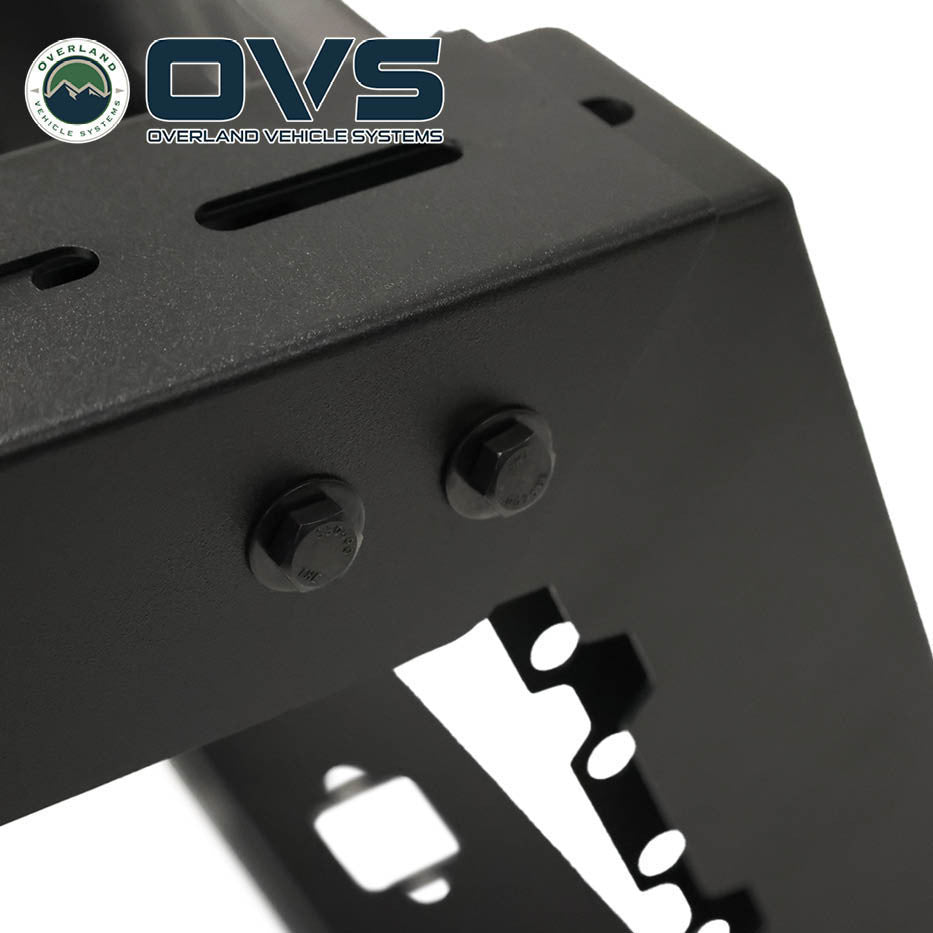 Ruff Rax Gladiator 5 ft bed rack corner detail showing weld quality and carbon steel construction