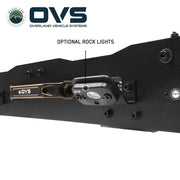 Ruff Rax 2011-2026 RAM 2500 3500 roof rack component detail showing heavy-duty crossbar and modular accessory mounting system