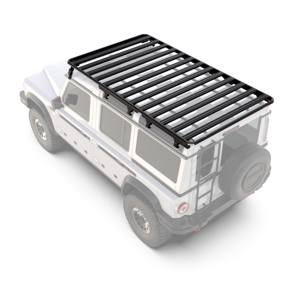 Slimline 3 Grenadier roof rack low profile tray height detail